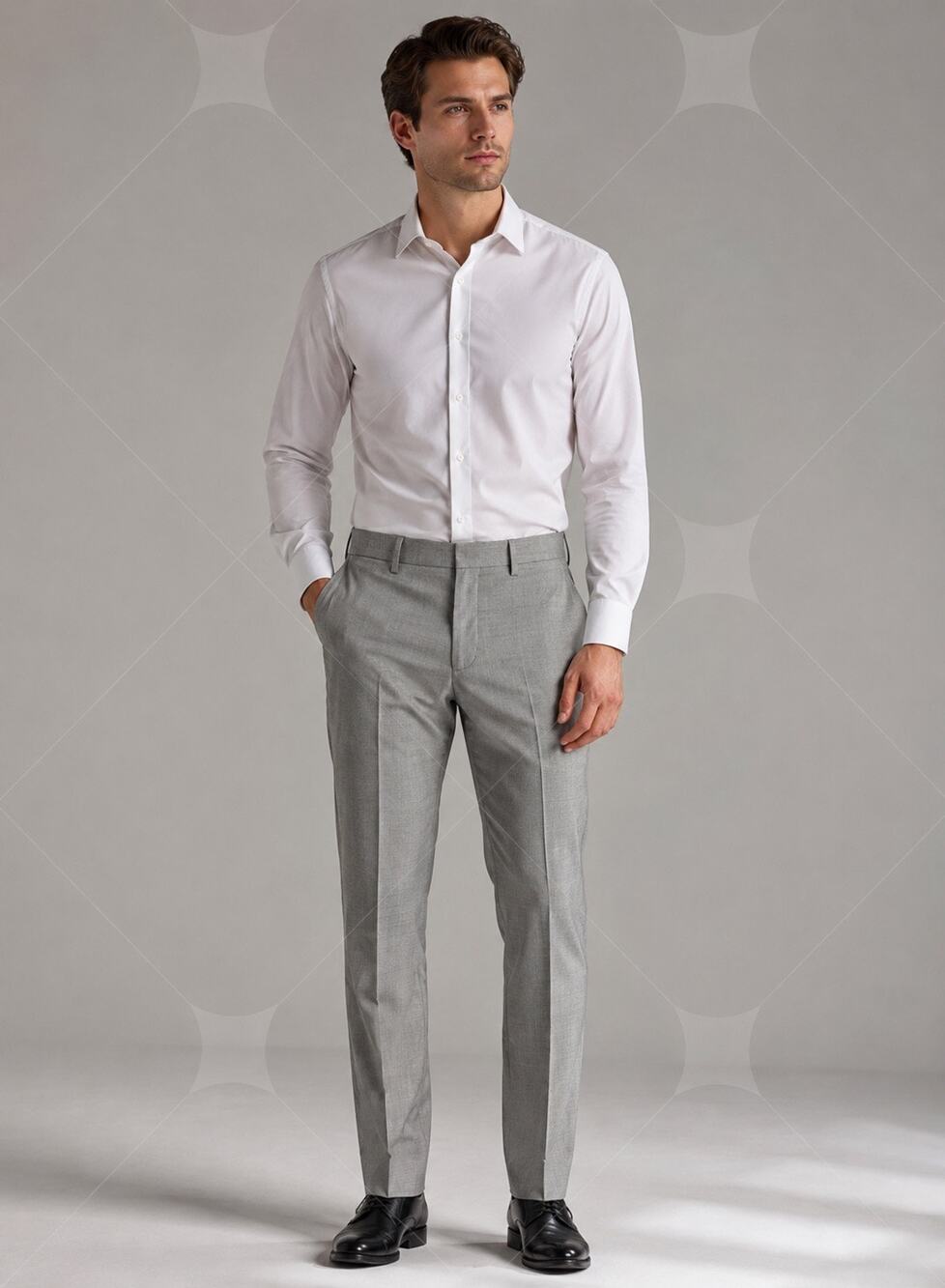 VERRI Men’s Dress Pants Sz 38 Gray Wool Silk Cashmere Blend Luxury Trousers NWT